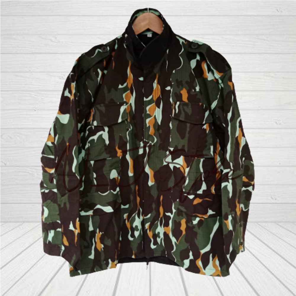 TERBARU BIG SIZE M-4XL Jaket Pria Semi Parka Army Bolak Balik Pelopor Brimob Terjangkau Berkualitas