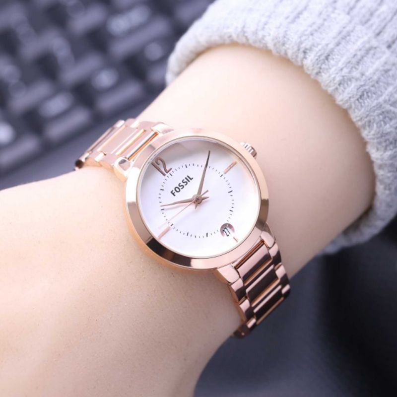 Jam Tangan Wanita Analog Foss Belimbing Best Seller Stainless Stell Klassic Bisa (COD)