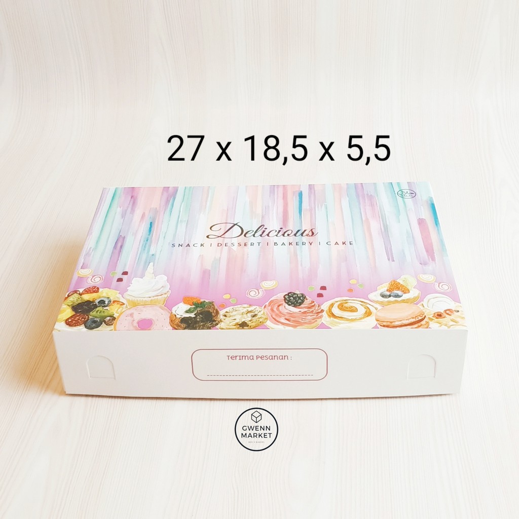 

Dus donat per 5pcs kotak donat kotak dus roti kotak dus snack Food Grade besar