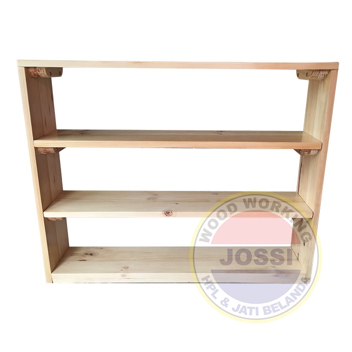 Rak Mainan Montessori Anak Kayu Jati Belanda
