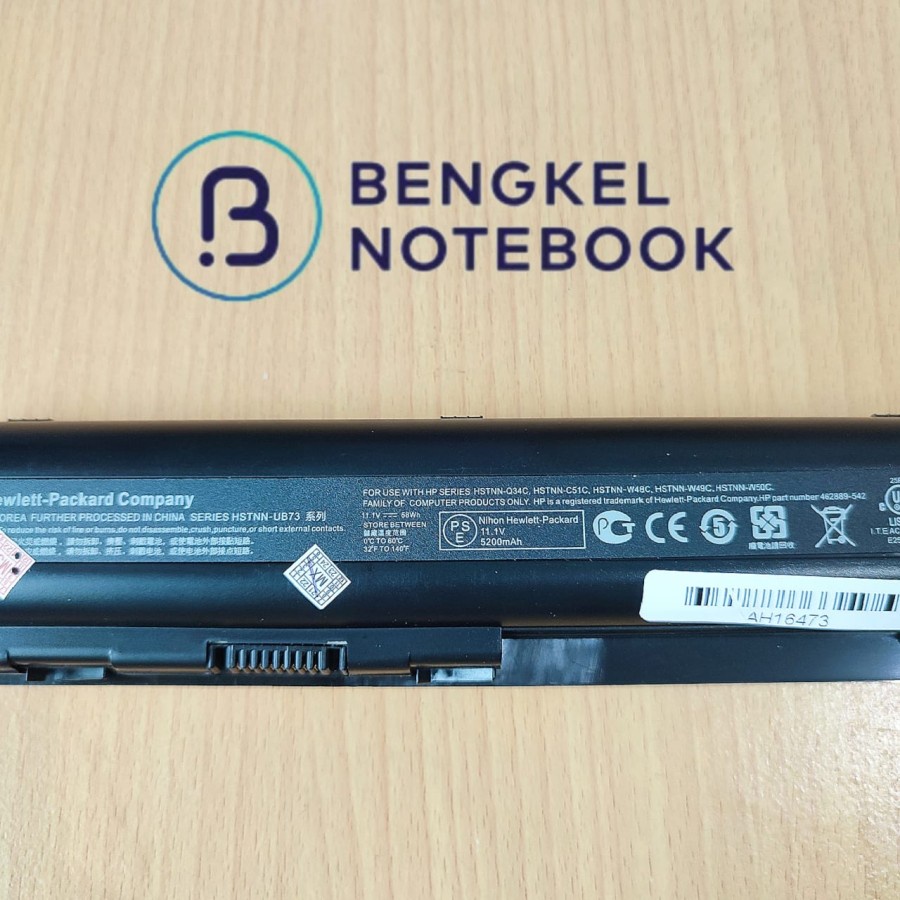 Baterai Laptop HP CQ40 CQ41 CQ45 CQ50 HSTNN-W48C HSTNN-W49C HSTNN-Q38C HSTNN-W49C HSTNN-W50C HSTNN-DB72 HSTNN-IB72