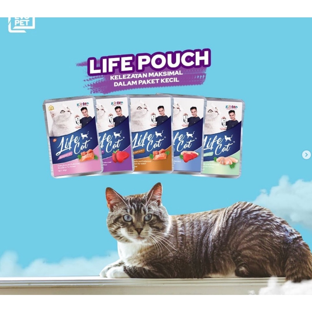 Life Cat Pouch 85gr Makanan Kucing Basah