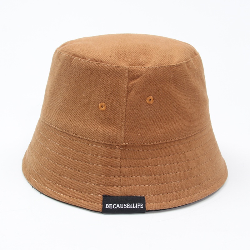 Topi bucket / fisherman Gaya Jepang Motif Tulisan Bahan Kain Untuk Pria / Wanita