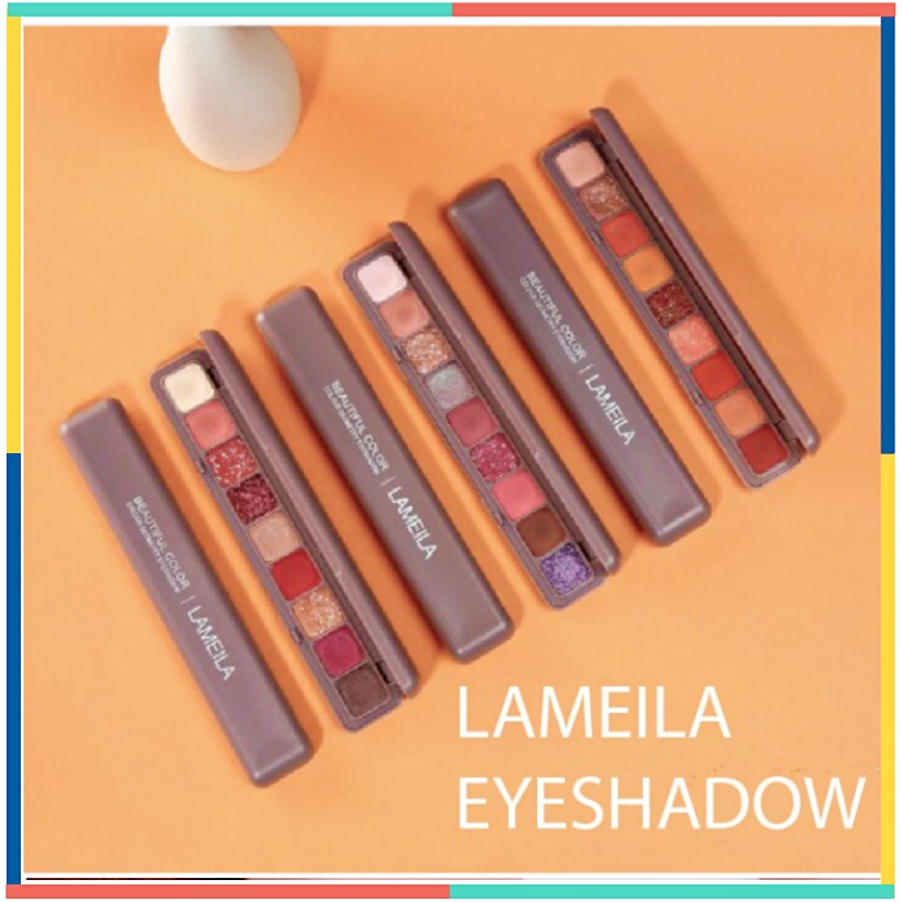 LAMEILA  Eyeshadow 9 Warna Berkilauan Matte Fashion Glamor Eye Shadow Makeup LA034 3600