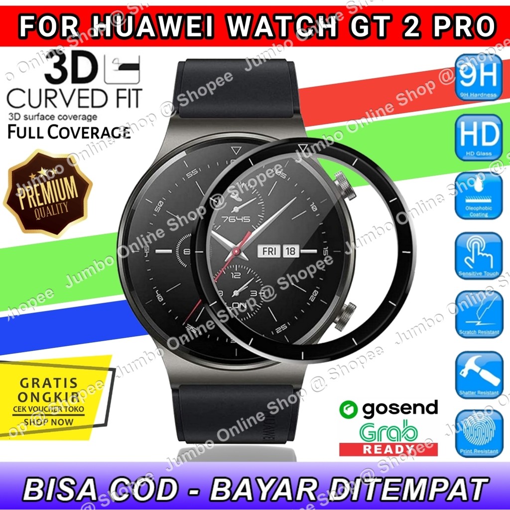 ANTI GORES 3D CURVED HUAWEI WATCH GT 2 PRO GT2 PRO FULL SCREEN PROTECTOR