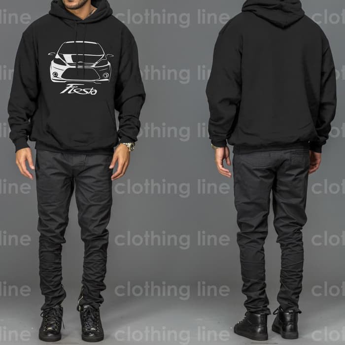 HOODIE MOBIL FORD FIESTA SILUET