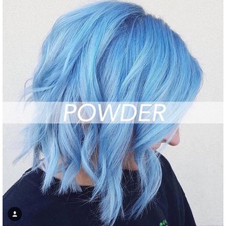 Terlaris pulpriot powder cat rambut biru pastel  blue 