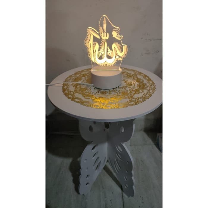 BAROKAH GAMIS Lamp lampu Keberuntungan Allah SWT ALLAH MAHA ESA 3D alquran