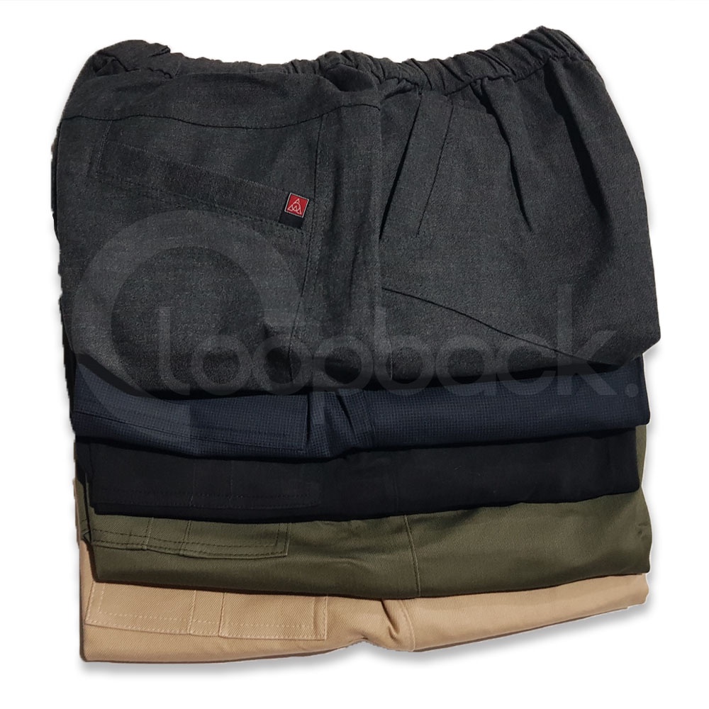 Celana Pendek Pria Loopback Semi Wool Premium M, L, XL