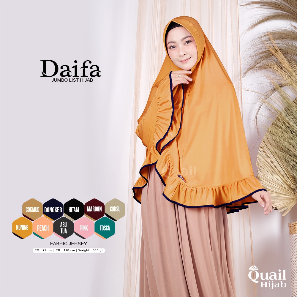 DAIFA QUAIL HIJAB INSTAN | PREMIUM JILBAB ORI QUAIL