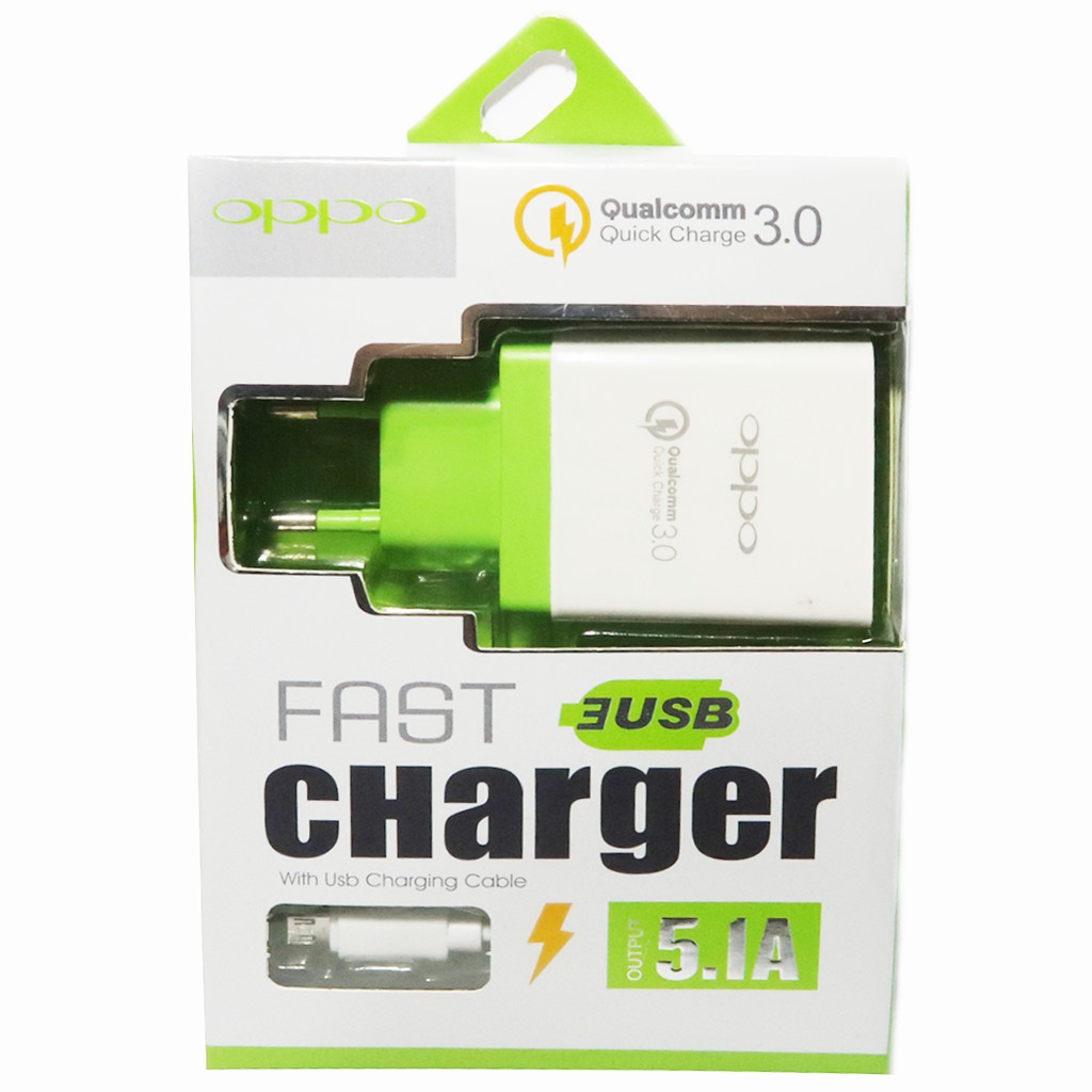 TC TRAVEL CHARGER BRANDED 3 USB SAMSUNG OPPO VIVO XIAOMI