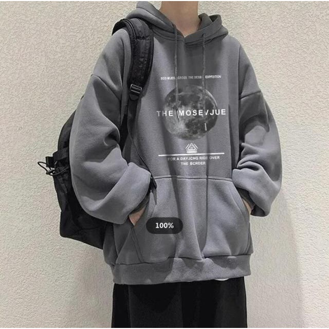 HOODIE UNISEX THE MOSEVJUE FLEECE UNISEX TEBAL HALUS PREMIUM TERBARU,