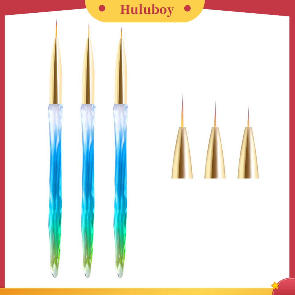 Huluboy Huluboy♡ Pen Liner Flexible Multifungsi Bahan Plastik Untuk Salon Nail Art