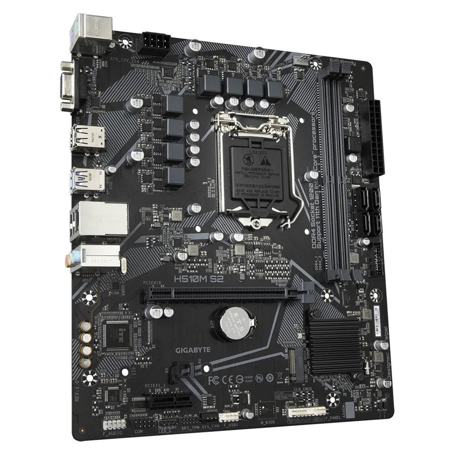 Motherboard Gigabyte H510M S2 (LGA1200, H510, DDR4, USB3.2, SATA3)