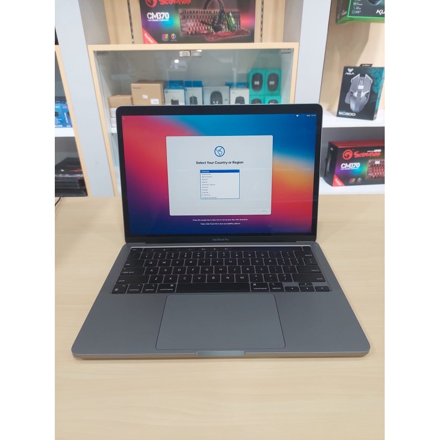 LAPTOP MAC_PRO 2020 13 MYD82 APPLE M1 CHIP CPU 8 CORE 8GB 256GB 13.3&quot; RETINA TOUCH BAR MACOS SPACE GREY EX DISPLAY