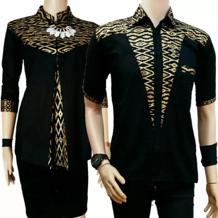 COUPLE BATIK ATASAN KOMBINASI - BATIK PASANGAN