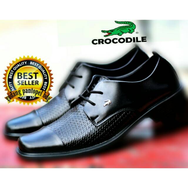 BISA BAYAR DI TEMPAT)Sepatu Pantofel Sepatu Pria Crocodile Formal Kerja Warna