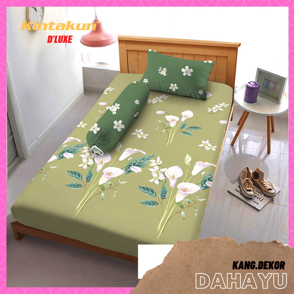 SPREI KINTAKUN D'LUXE MOTIF DAHAYU 120x200 NO 3 SINGLE SEPREI CANTIK MURAH MOTIF TERBARU SEPRAI KAMAR TIDUR D’LUXE SEPREI AESTHETIC D LUXE KINTAKUN SEPRAI CANTIK SEPRE DLUXE PROMO ANTI LUNTUR MOTIF PLUS SARUNG BANTAL SPREI DEWASA ALAS KASUR SPREI ADEM