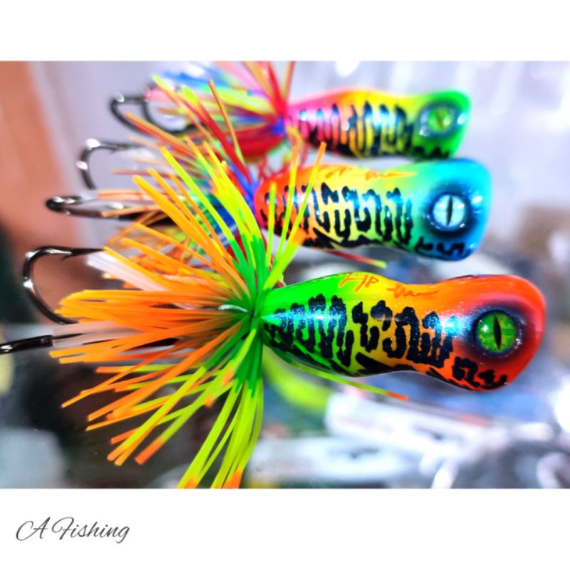 WTD POPER MINI RJF LURE I UMPAN CASTING IKAN GABUS DAN TOMAN