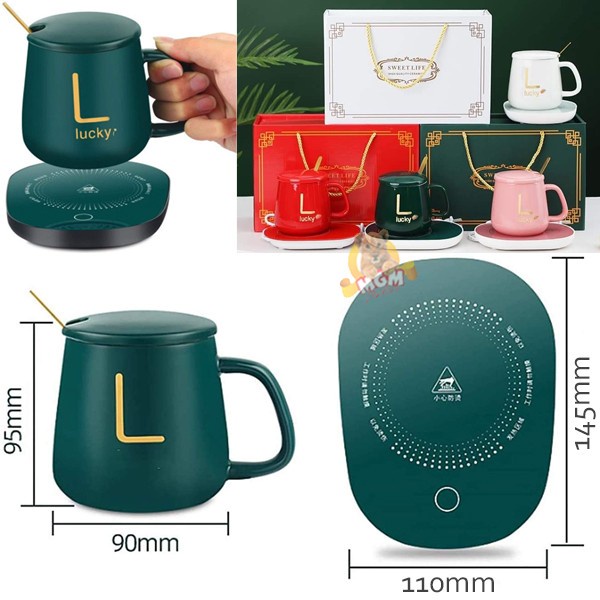 Mug Cangkir Listrik Pamanas Penghangat Teh Kopi Susu Cup Coffee Warmer