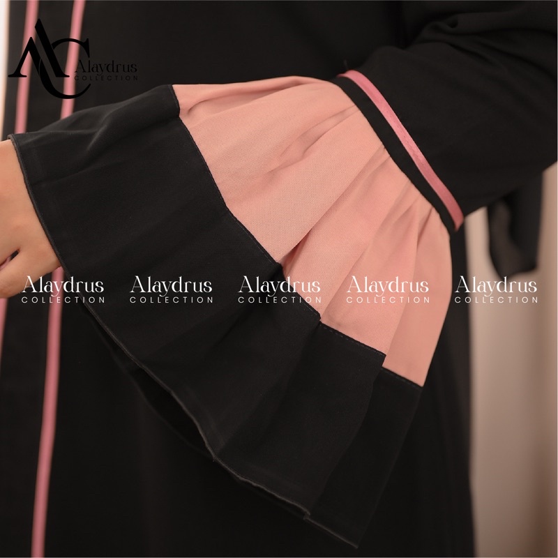 Abaya Dress Plisket Maxi Arab Saudi Bordir Zephy Turki Umroh Dubai Turkey By AlaydrusCollection 113