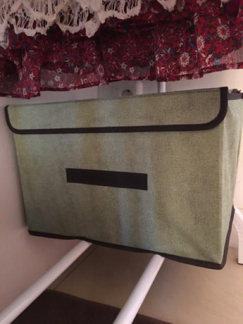 Je Storage Box 2in1 2 Warna S684 Kotak Tempat Penyimpanan Serbaguna Multifungsi Untuk Mainan Buku