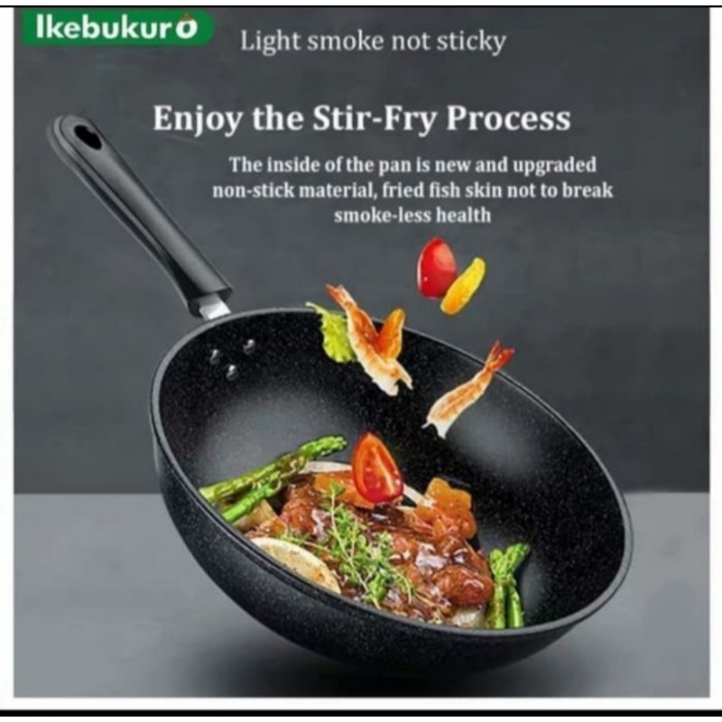 Wajan Korea Pan Batu Maifan Set Alat Dapur Masak Cookware Wok Teflon