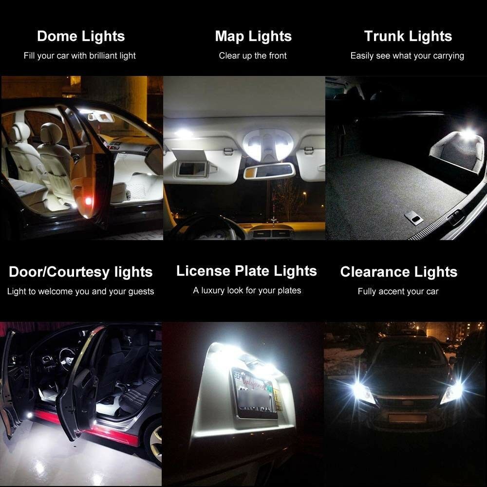 Lampu Senja Sein Rem Mobil Motor T10 57 SMD Bright LED Canbus Error Free Car Wedge Light Bulb Lamp