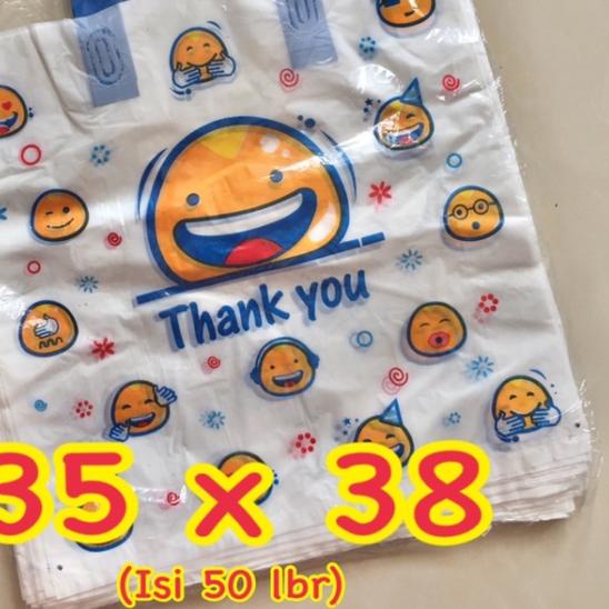 

Kantong Plastik Soft Handle / Softhandle Motif Emoji 35x38