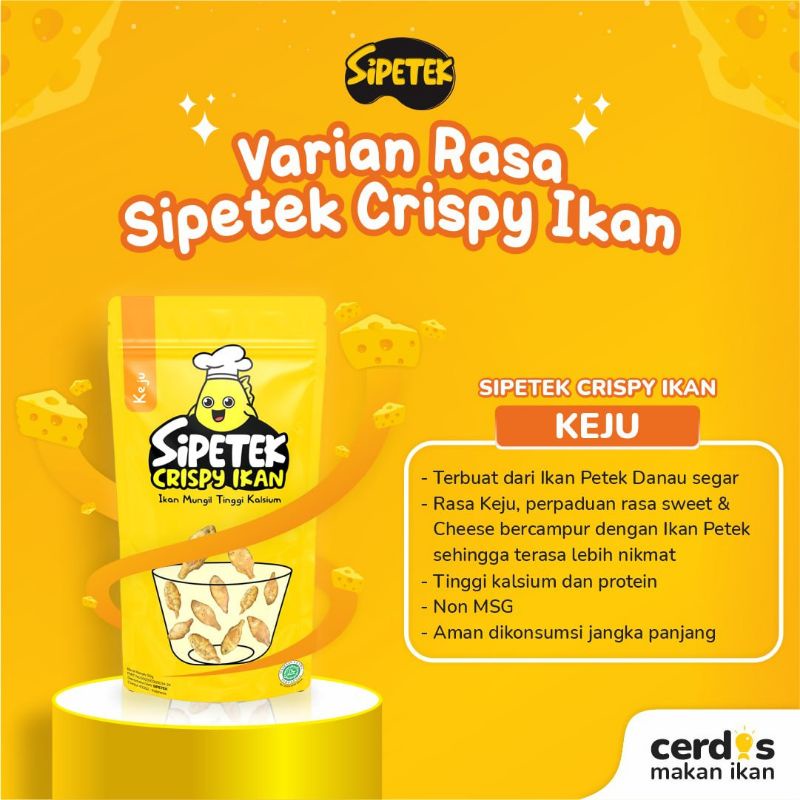 

sipetek Sipetek Ikan Crispy Keju