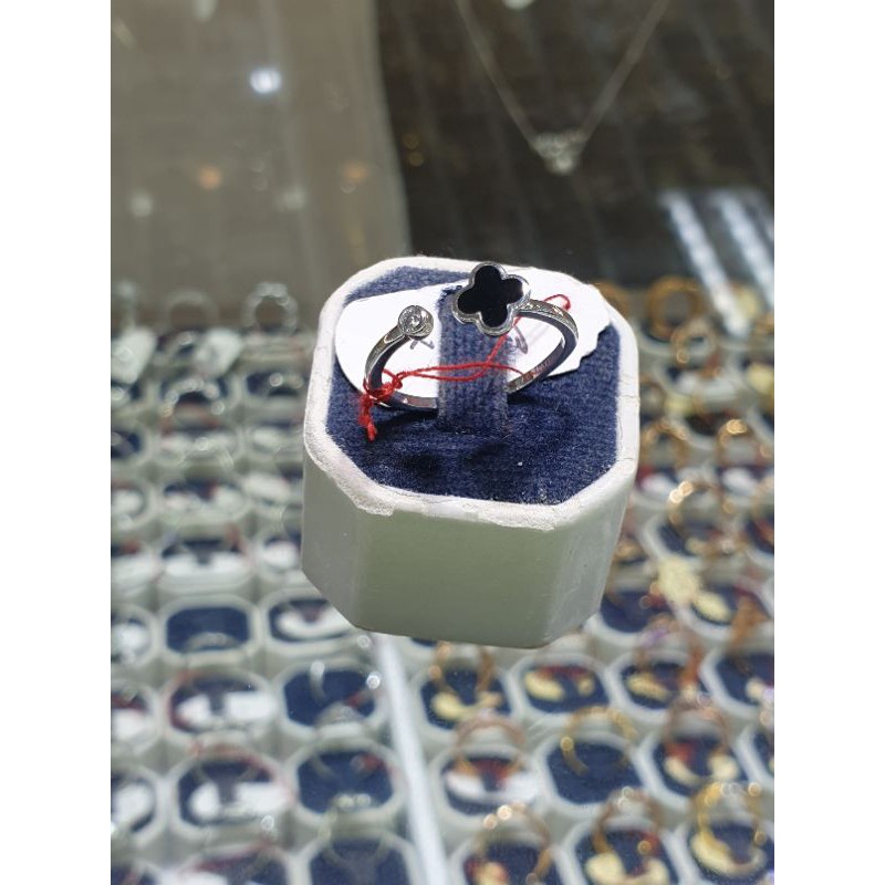 cincin emas putih fashion vc model bukaan