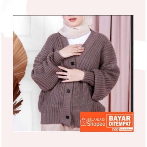 Nakara Cardy Bahan Rajut Premium / Cardigan Oversize / Cardi Rajut / Cardigan Crop Wanita-1