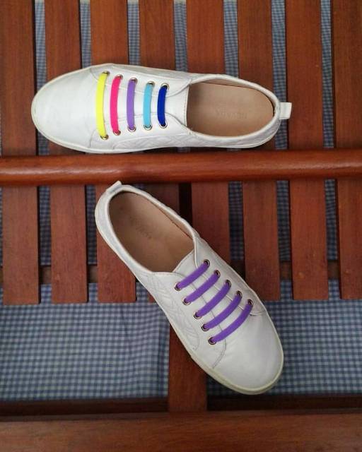 Tali Sepatu Silikon Premium | Tali Sepatu Karet | Silicone Shoelace GBT