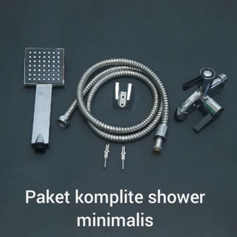 PAKET SHOWER MINIMALIS KRAN CABANG/HAND SHOWER MANDI/KRAN SHOWER