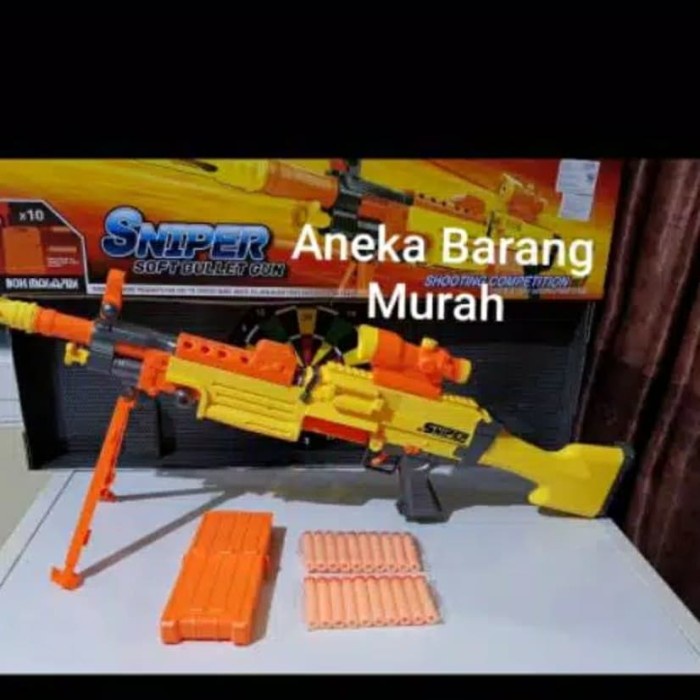 Nerf murah asli semi auto 7003B sniper pistol tembakan