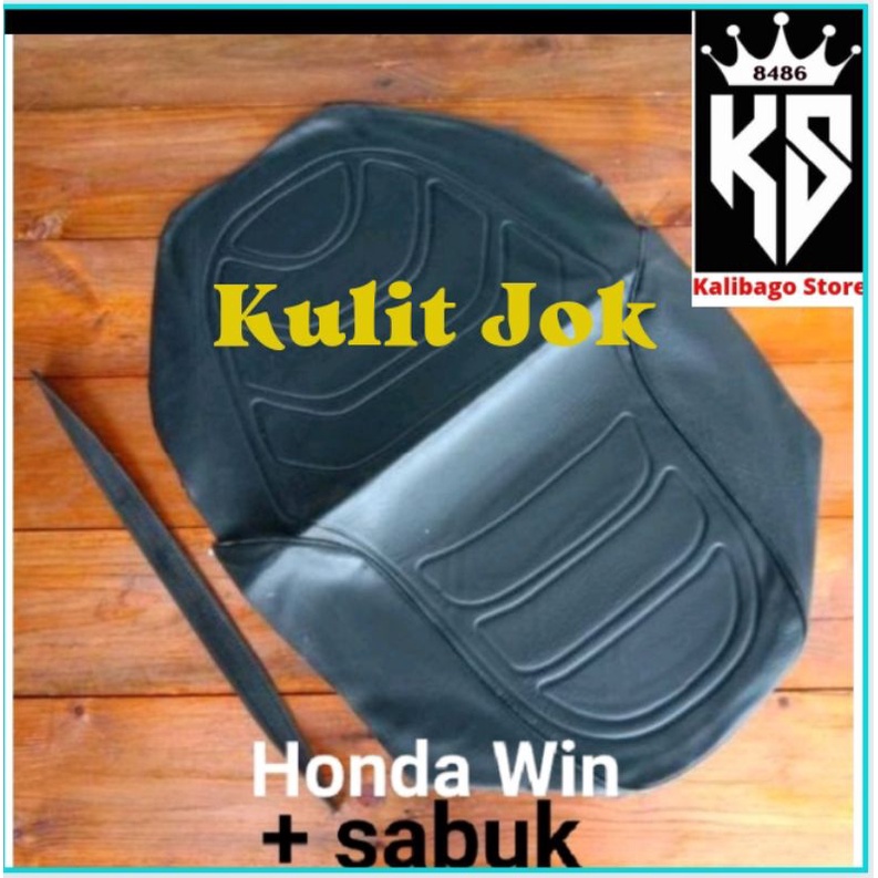 Kulit jok  cover jok honda WIN plus sabuk