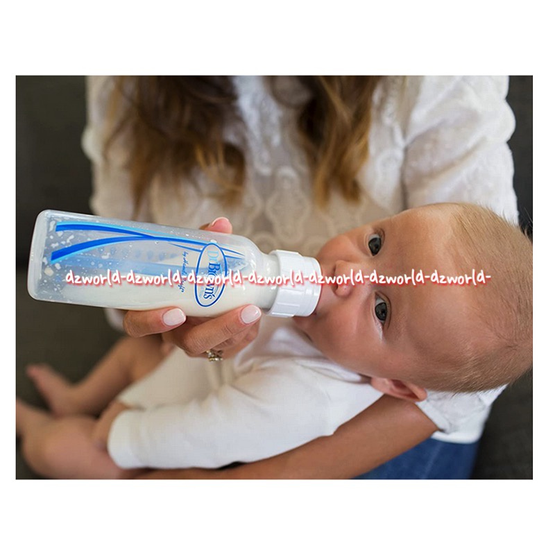 Dr Brown's 120ml Reduce Colic Spit-Up Burping &amp; Gas Milk Bottle 4oz Botol Susu Anak Dr Brown Dokter