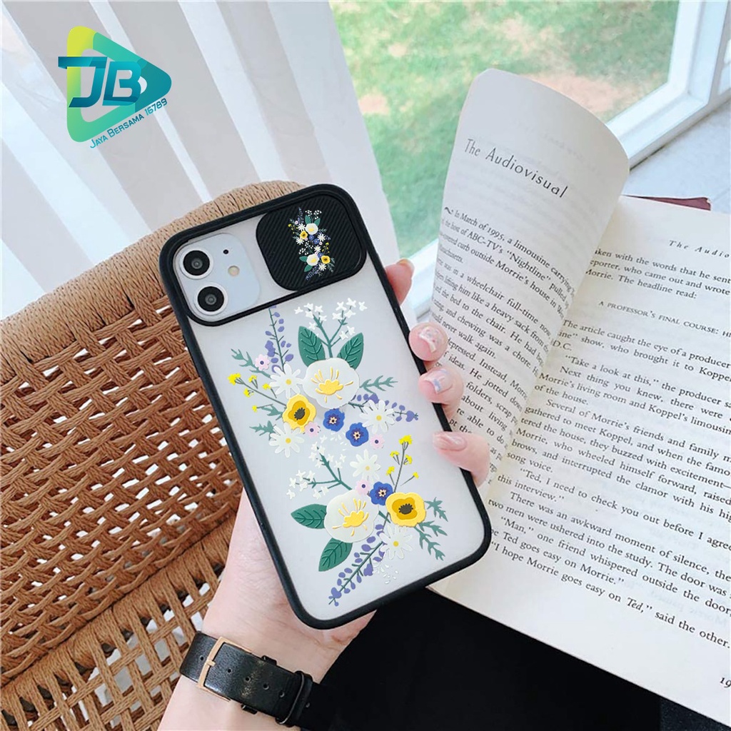 SOFTCASE SLIDE KAMERA BUNGA OPPO VIVO SAMSUNG XIAOMI REALME IPHONE ALL TYPE JB4952