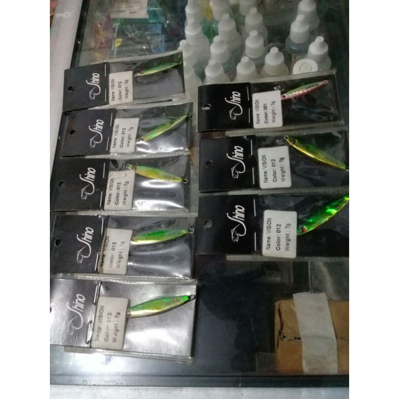 8pc 1 paket metal jig UL shino