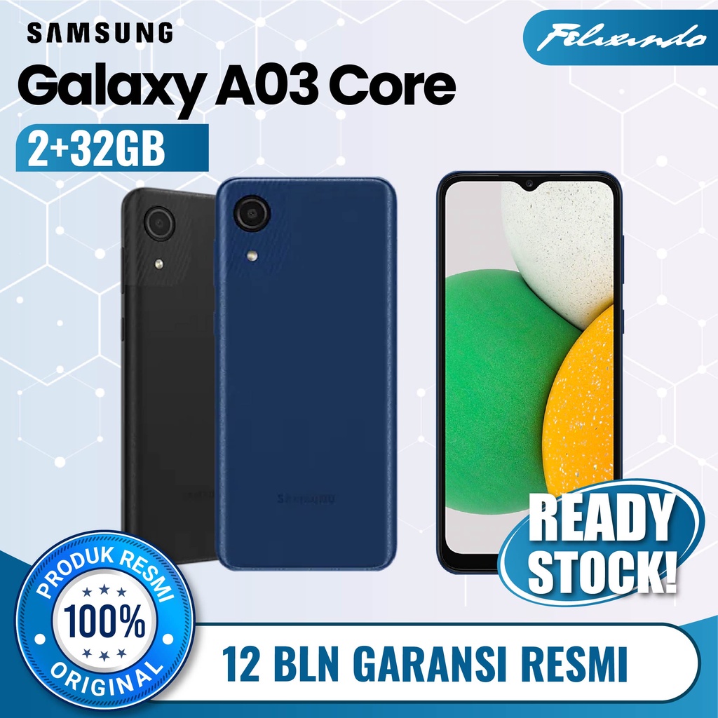Samsung Galaxy A03 Core 2/32 GB RAM 2 ROM 32 Handphone Hp Smartphone