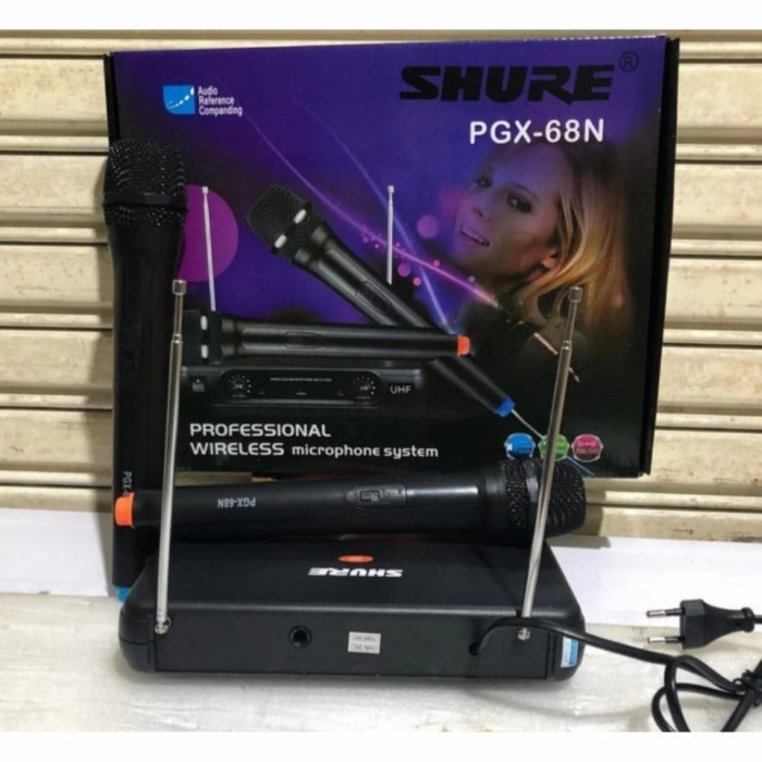 DISTRIBUTOR MIC WIRELESS SHURE PGX 68N MICROPHONE SHURE PGX68N PEGANG