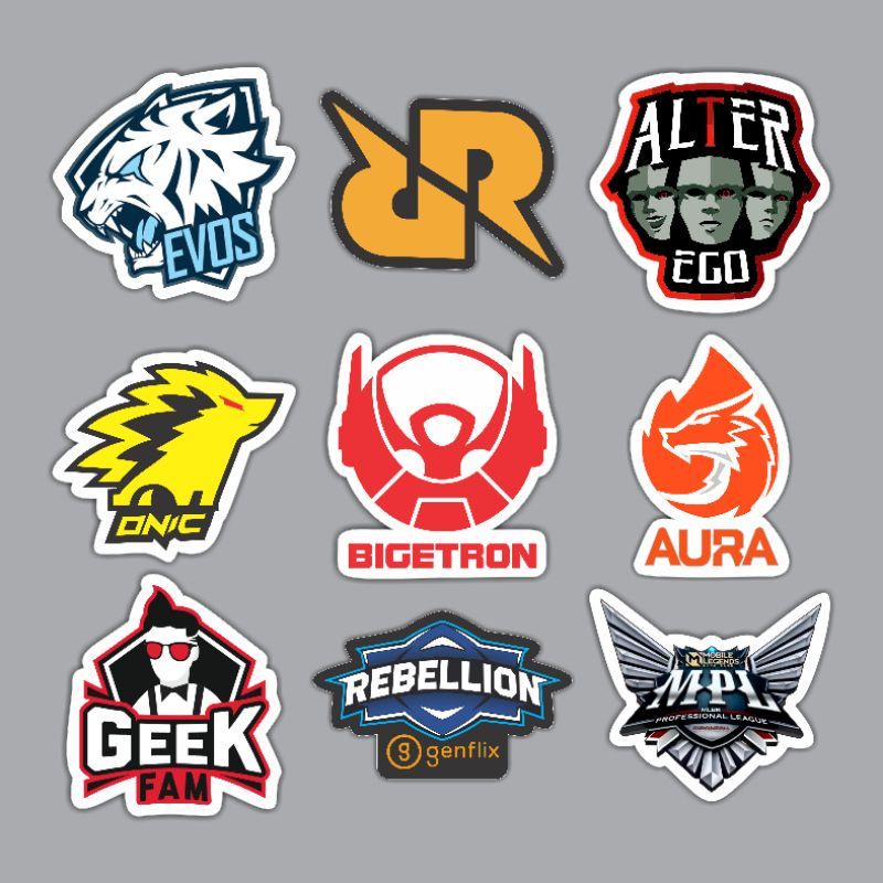 Stiker Murah Tim MPL Mobile Legend Evos RRQ Onic Alter Ego