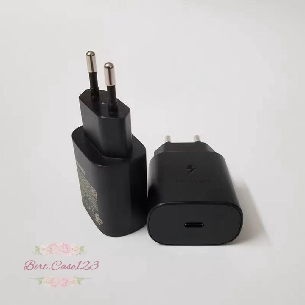 Batok adaptor Charger SAMSUNG 25 WAT NOTE 20 20+ 20 10 10+ ULTRA S21 S21+ S20 S20+ A80 ULTRA SUPER FAST CHARGING bergaransi  1 bulan BC6198