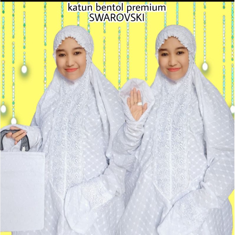 mukena katun bentol terusan