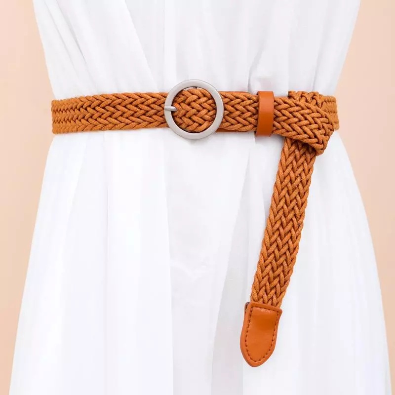 IKAT PINGGANG FASHION WANITA MODEL ANYAM / IKAT PINGGANG KARET WANITA TRENDY - L071