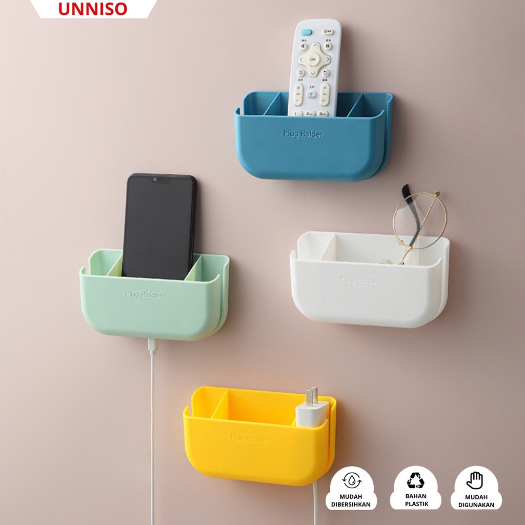UNNISO - Wall Mounted Tempat Penyimpanan Remote Holder Multifungsi WM2