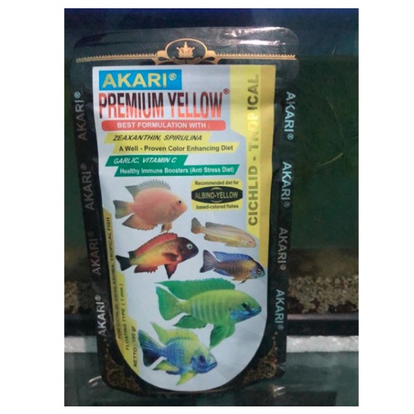 Akari Premium Yellow Cichlid Tropical 100gr Makanan Pelet Ikan Cichild