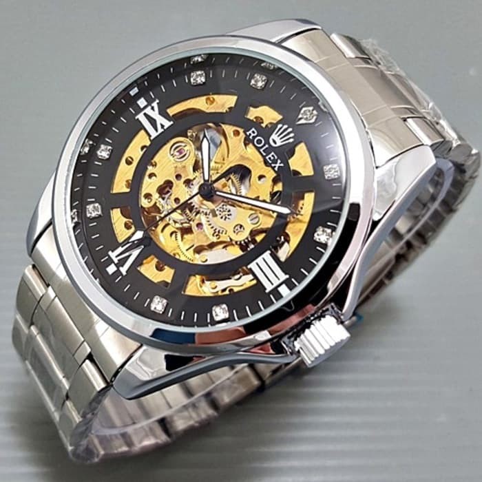 JAM TANGAN AUTOMATIC BIG SIZE CHAIN R8900