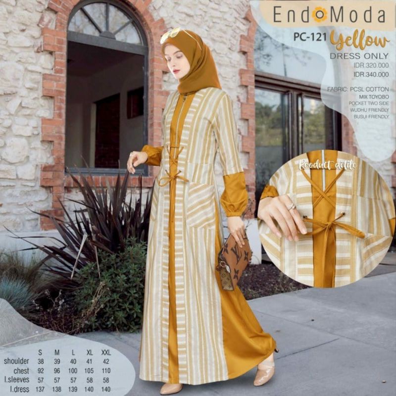 GAMIS ENDOMODA PC 121 THREE TONE || SYARI &amp; CASUAL