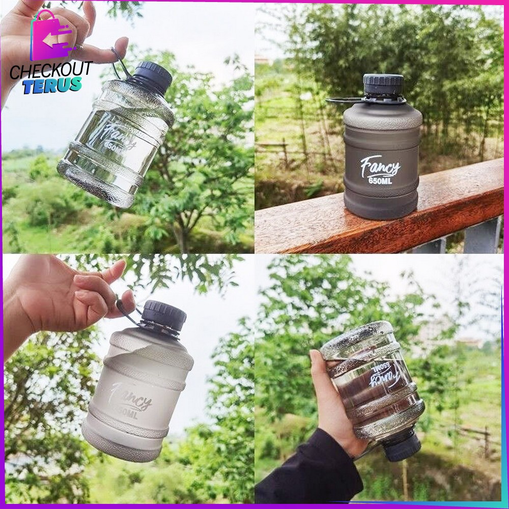 CT C307 Botol Minum Bentuk Galon 650ml Galon Mini Anak Botol Air Minum Plastik Unik BPA FREE Kids Water Bottle Botol Minum Anak